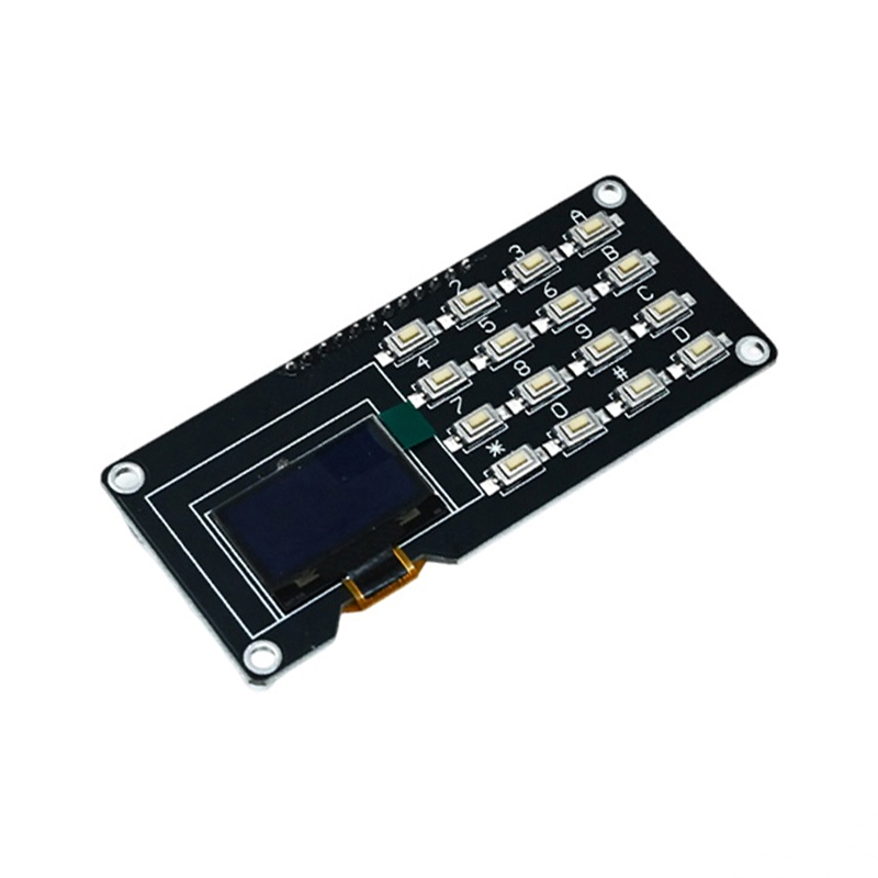 0.96 inch OLED white 1315 display with matrix buttons and 4*4 buttons
