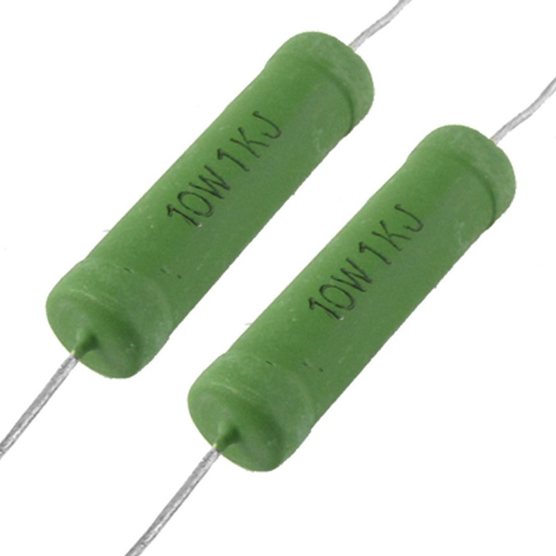 1 Ohm, 10 Watt, Wire-Wound Resistor