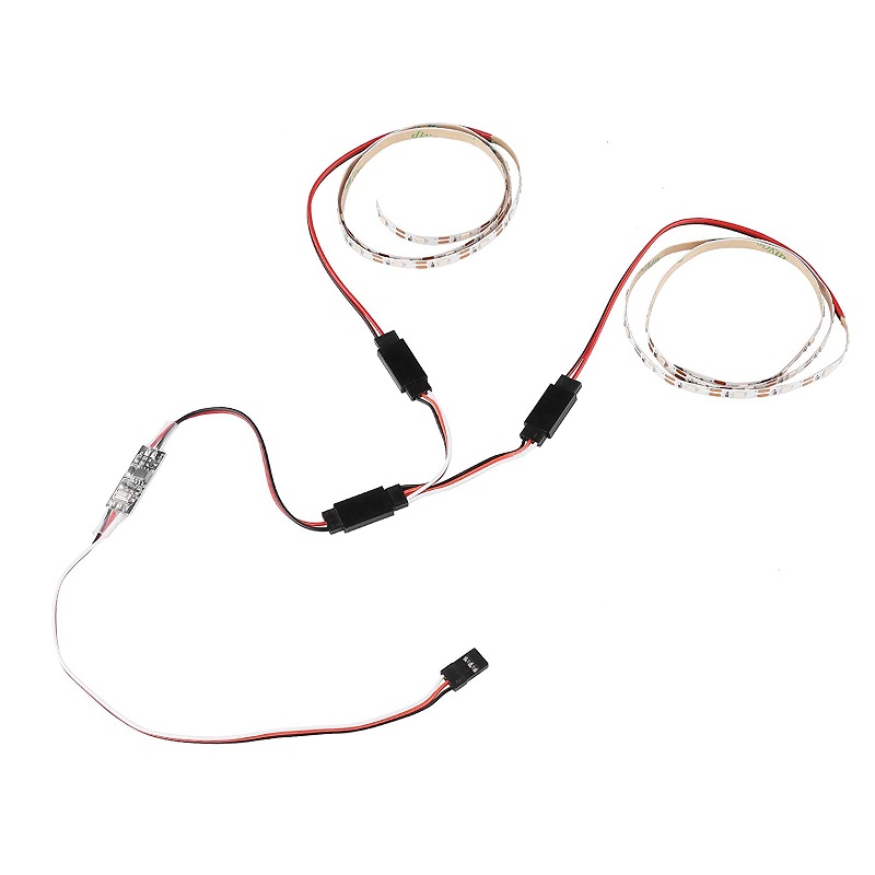 1 Set of Green+Red RC LED Strips and LED Controller with Y-Cable