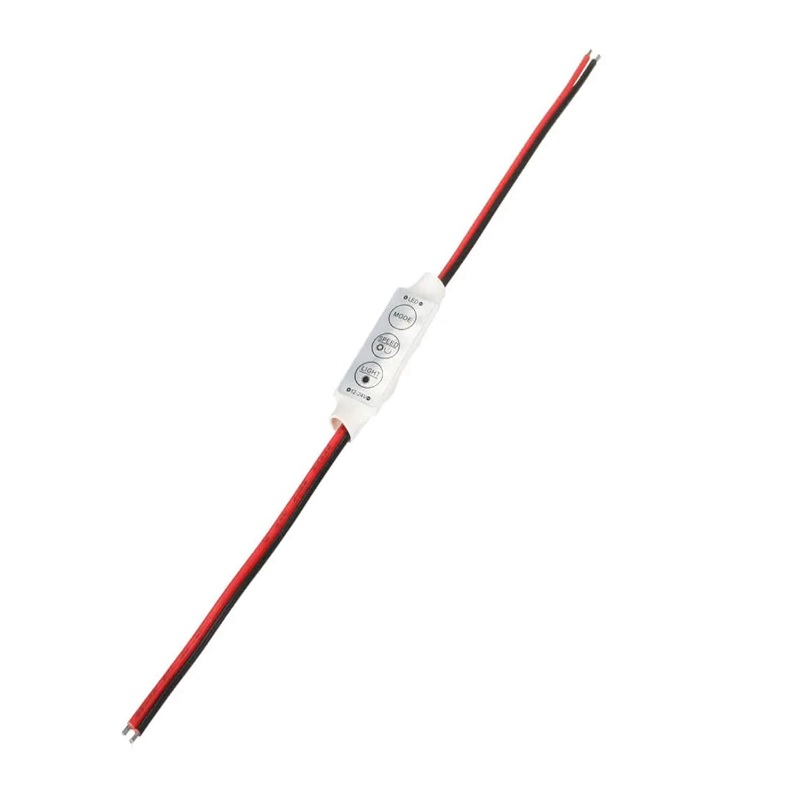 12-24V MINI 3Key LED Controller with Red+Black Cable