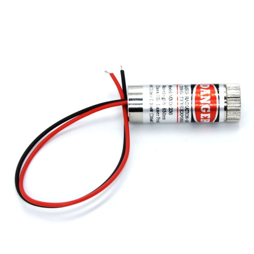 12mm 5mW Red Point Laser Module CHT1230 Point Spot Size Adjustable Laser