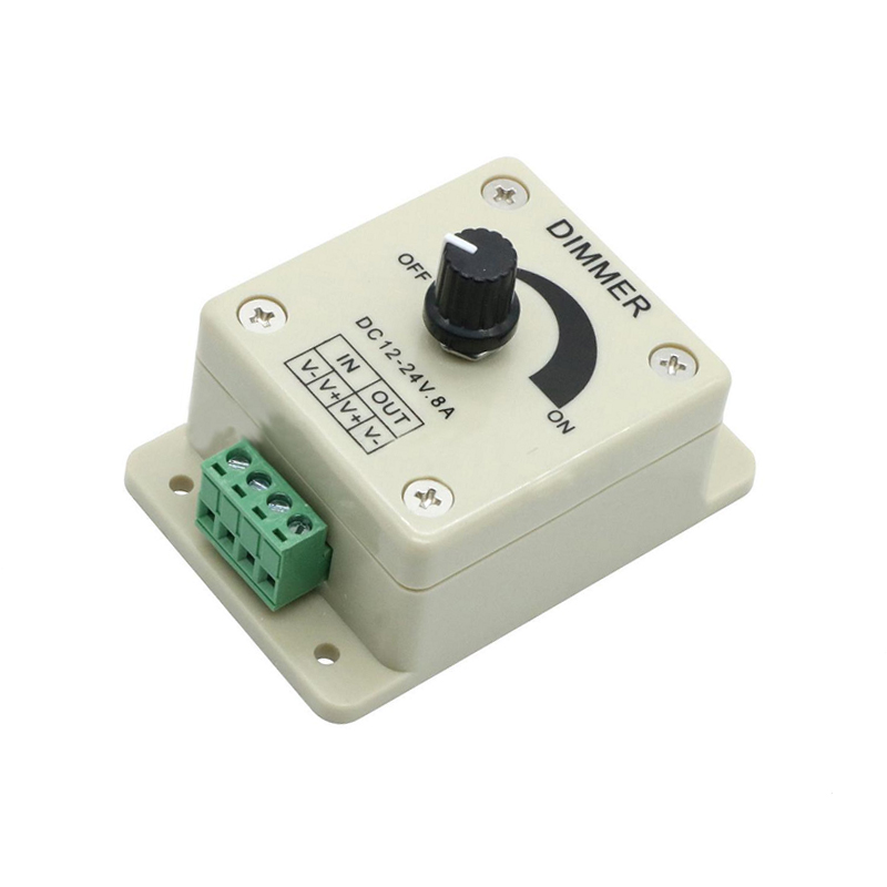 12V-24V 8A Adjustable Dimmer Switch For Single LED Strip