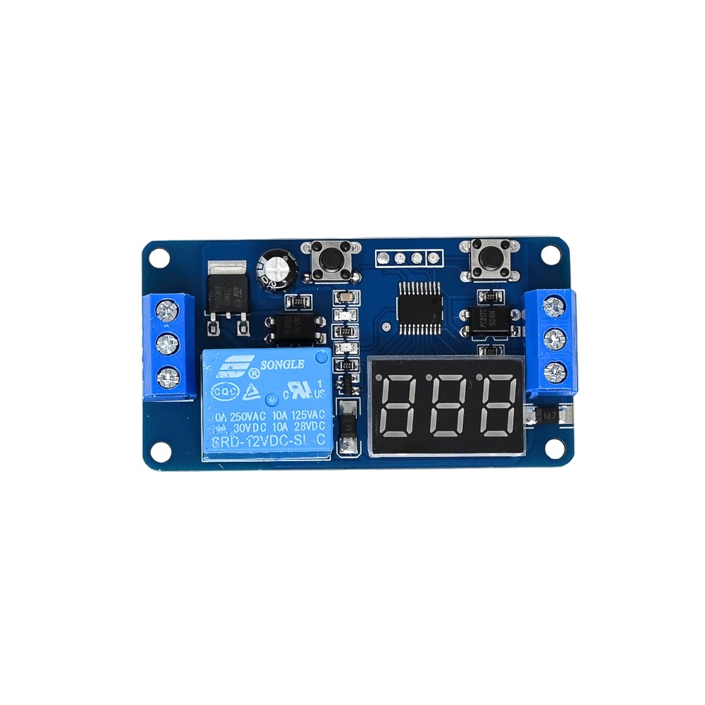 12V External Trigger-Delay Relay Module Time Adjustable with LED Digital Display