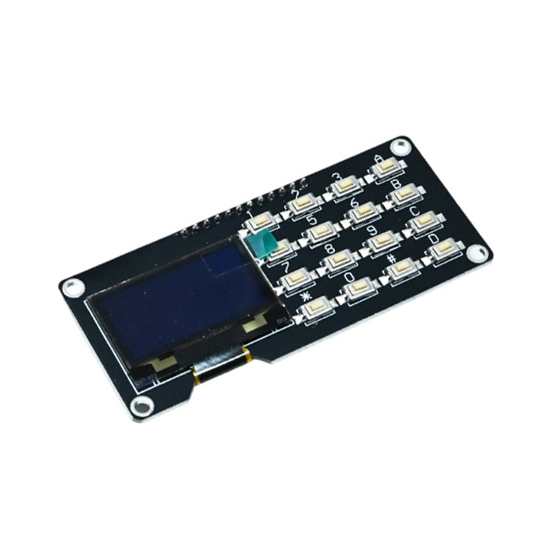 1.3 inch OLED display with matrix buttons and 4*4 buttons