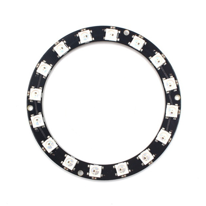 16Bit WS2812B 5050 RGB LED Built-in Full Color Driving Lights Circular Development Board