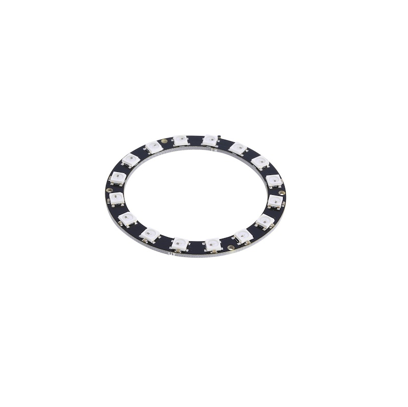 16Bit WS2812B 5050 RGB LED Built-in Full Color Driving Lights Circular Development Board
