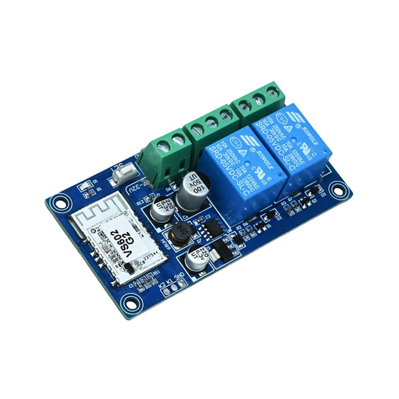 2-way WK2A WiFi Bluetooth Dual-Mode Relay Module, 7–32V Wireless Smart Switch
