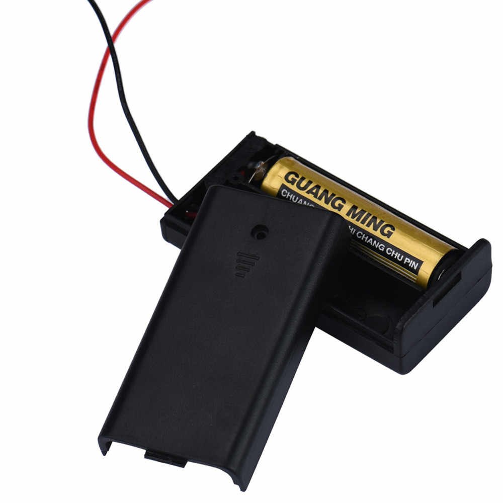 2 x 1.5V AA battery holder with cover and On/Off Switch