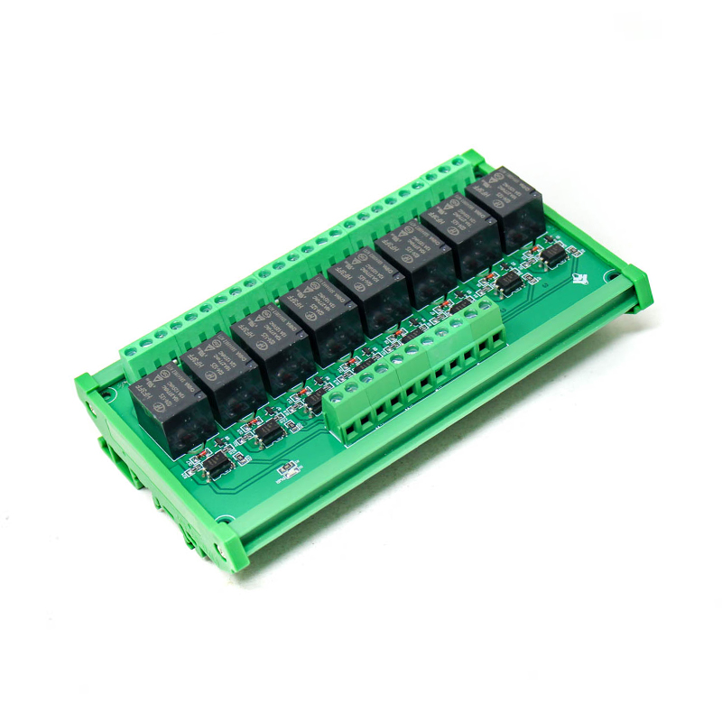 24V 8 Channels Relay, Module High and Low, Triggering Optocoupler, Isolation Relay Module, PLC Signal Amplifier,Board