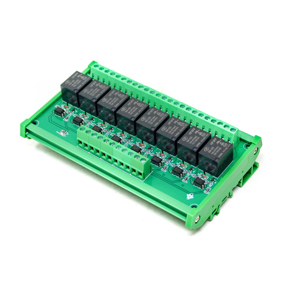 24V 8 Channels Relay, Module High and Low, Triggering Optocoupler, Isolation Relay Module, PLC Signal Amplifier,Board
