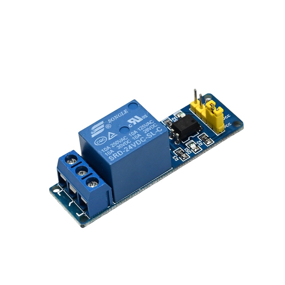 24V Low Level Trigger 1 Way Relay Module with Optocoupler for Arduino