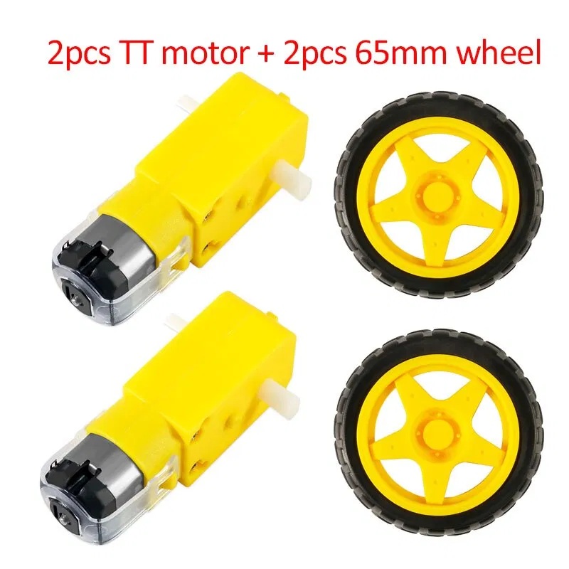 2WD Mini Round Double-Deck Smart Robot Car Chassis DIY Kit