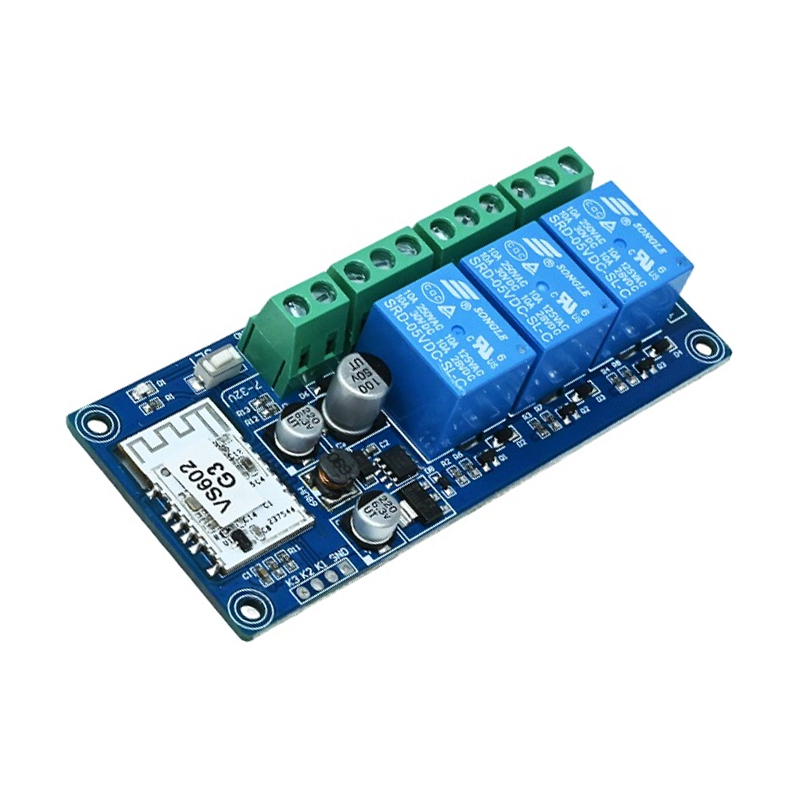 3-way WK3A WiFi Bluetooth Dual-Mode Relay Module, 7–32V Wireless Smart Switch