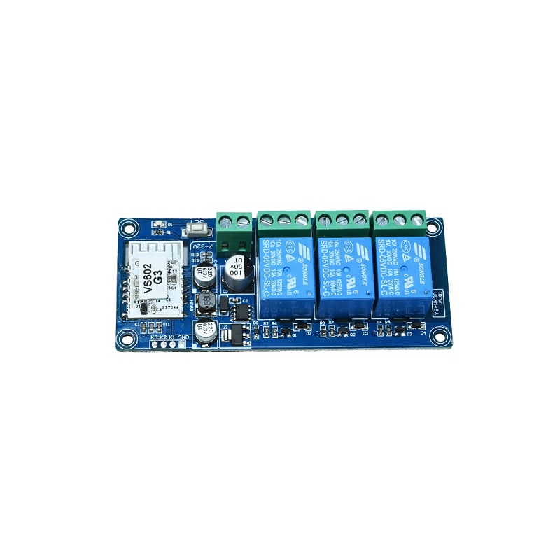3-way WK3A WiFi Bluetooth Dual-Mode Relay Module, 7–32V Wireless Smart Switch