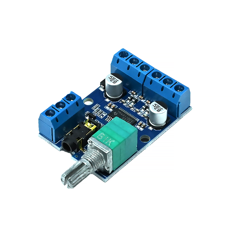 30Wx2 High-Power Stereo Digital Amplifier Board 12V/24V Power Supply