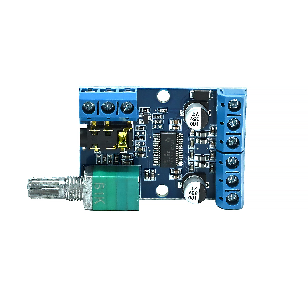 30Wx2 High-Power Stereo Digital Amplifier Board 12V/24V Power Supply