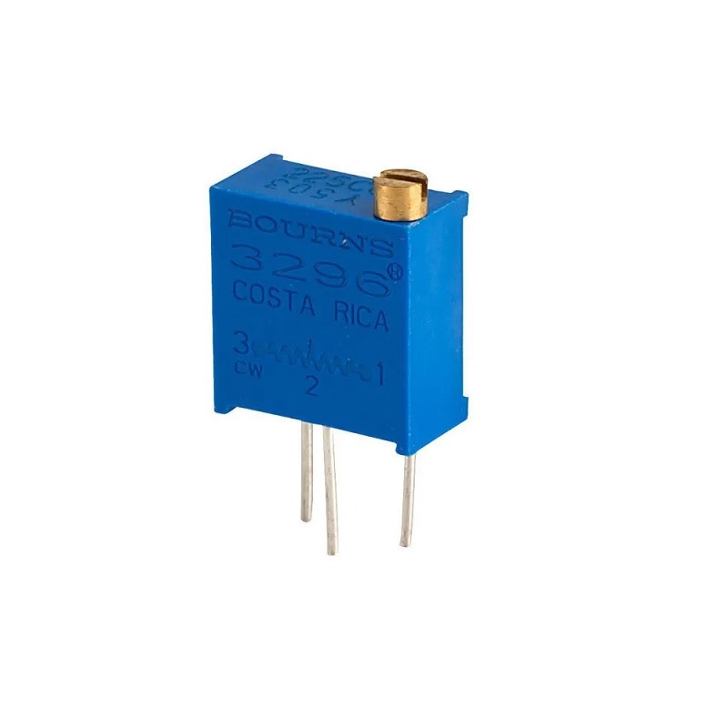 3296W-1-501LF Trimpot Multi Turn Cermet Top Adjust 500 ohm Through Hole 25 Turns Potentiometer