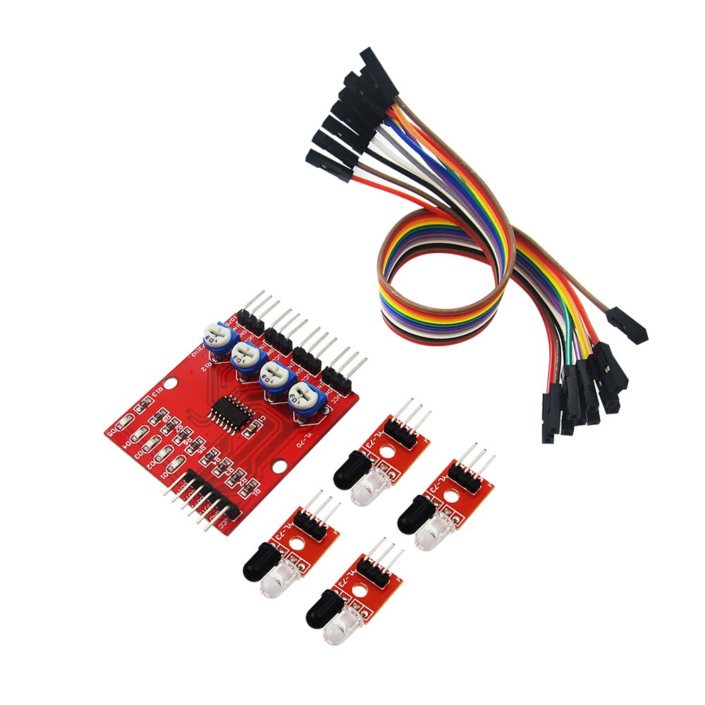 4-Channel IR Line Tracking Sensor Module
