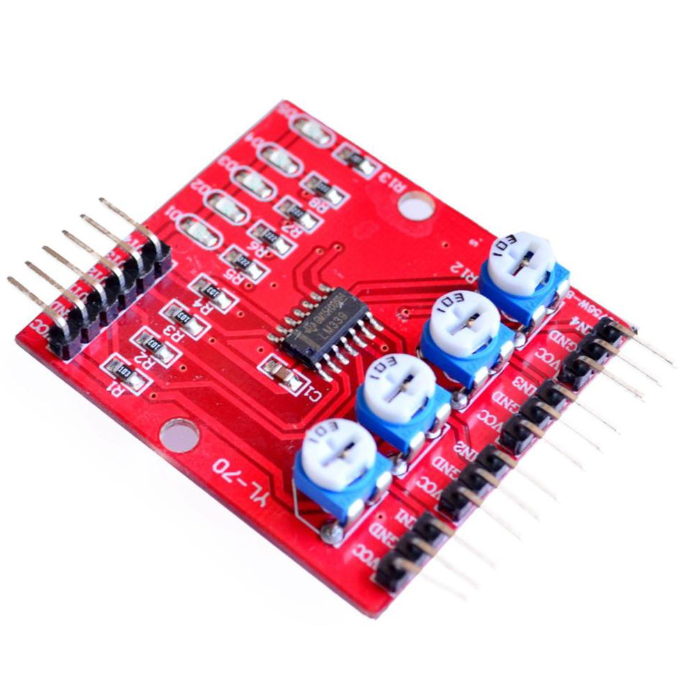 4-Channel IR Line Tracking Sensor Module