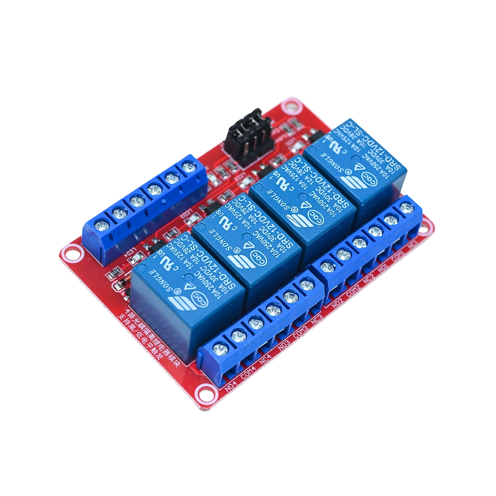 4 Channel Relay Module 12V High and Low Level Trigger Relay Module