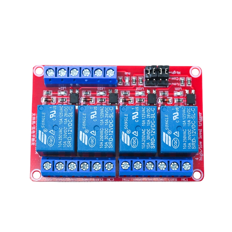 4 Channel Relay Module 12V High and Low Level Trigger Relay Module