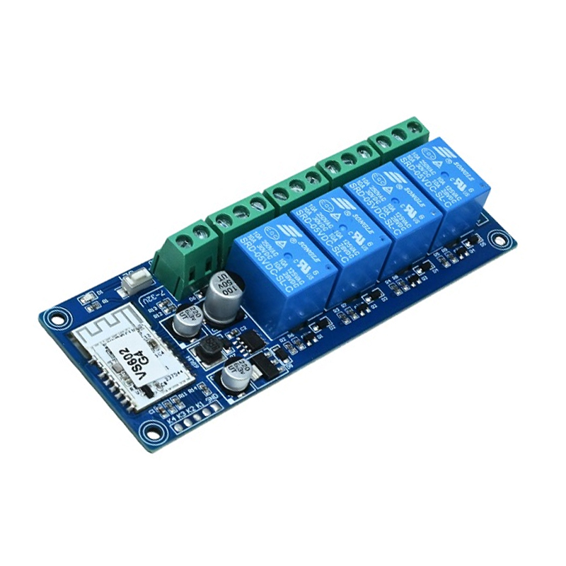 4-way WK4A WiFi Bluetooth Dual-Mode Relay Module, 7–24V Wireless Smart Switch