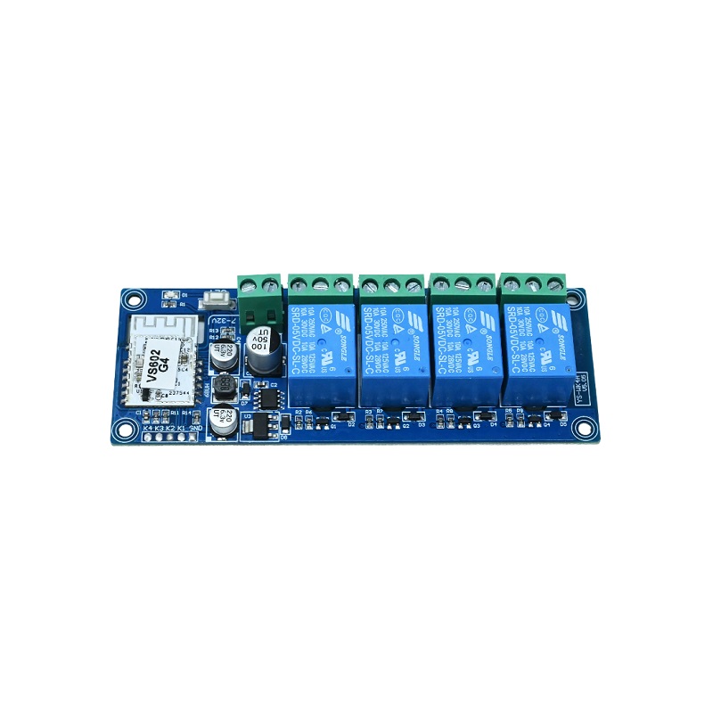 4-way WK4A WiFi Bluetooth Dual-Mode Relay Module, 7–24V Wireless Smart Switch
