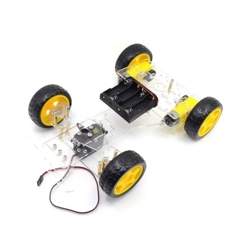 4 WD Single Layer Smart Car Chassis