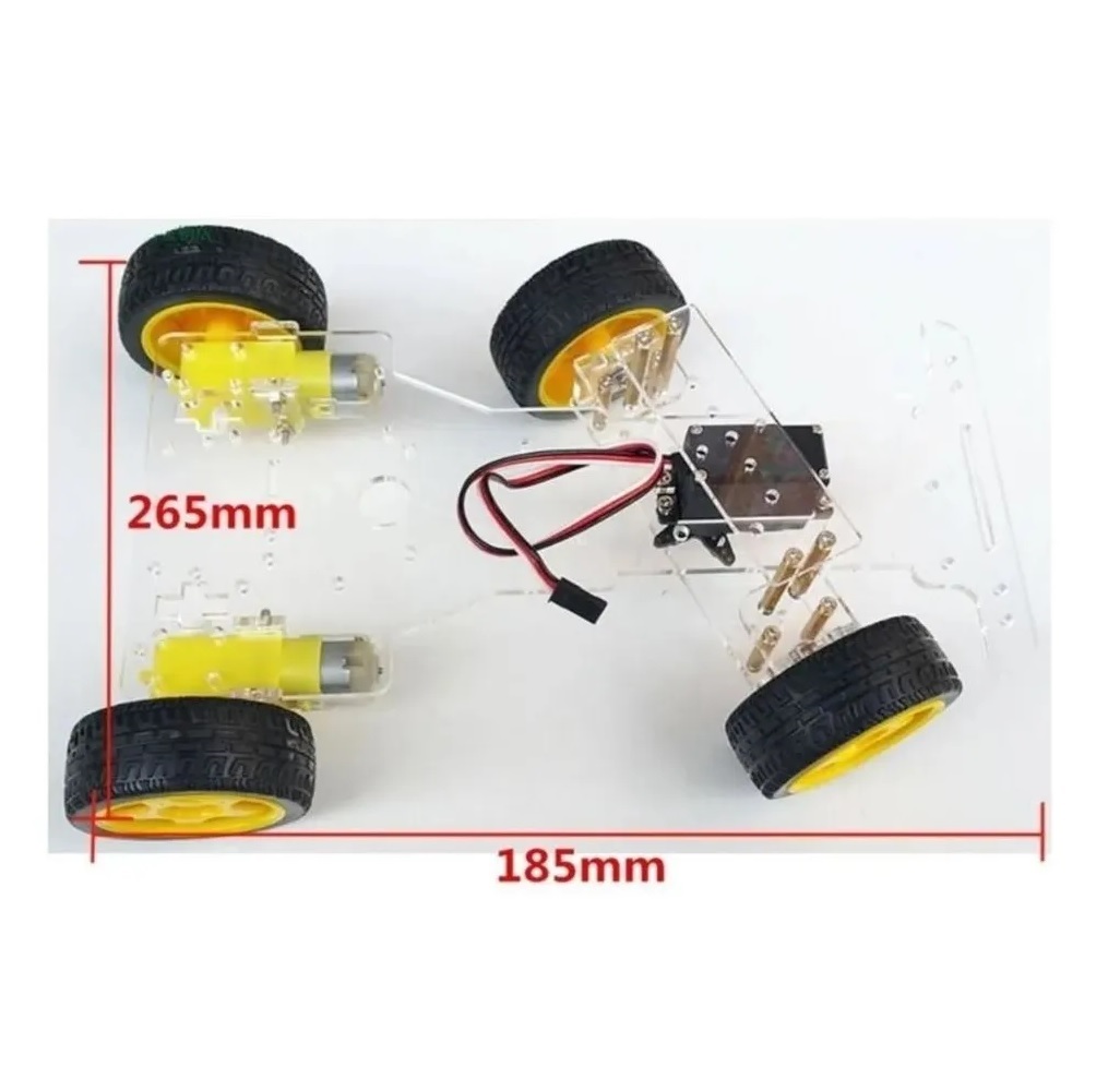 4 WD Single Layer Smart Car Chassis