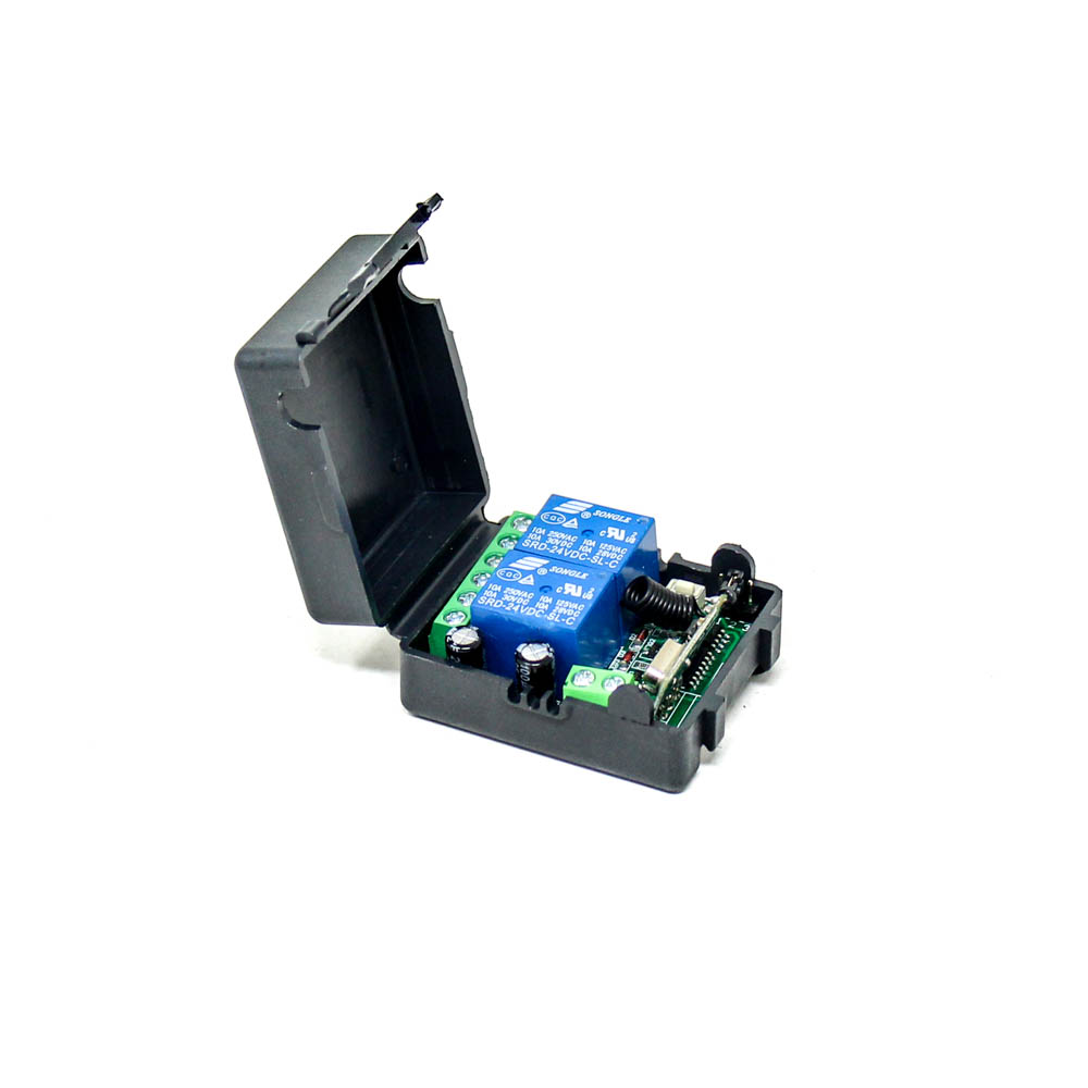 433MHz 24V 2 Channel, Relay Module Wireless, Remote Control Switch, without Battery