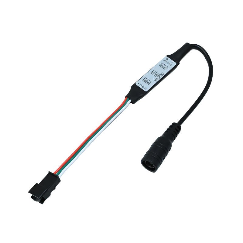 5-24V MINI 3Key LED Controller for WS2811 WS2812B LED Light Strip with Black DC Jack 5.5*2.1
