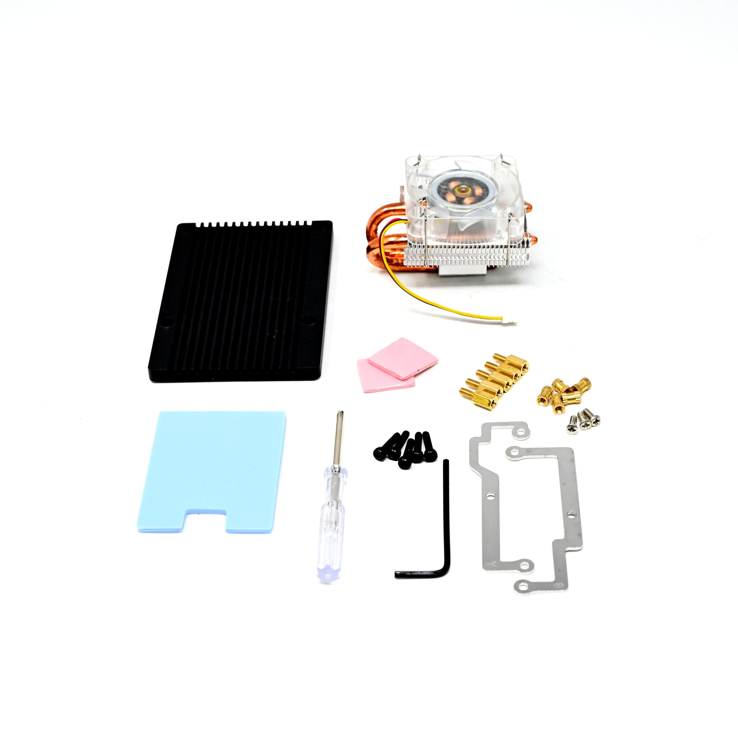 52Pi Low-Profile ICE Tower CPU Cooling Fan Super heat dissipation RGB LED Light for Raspberry Pi 5