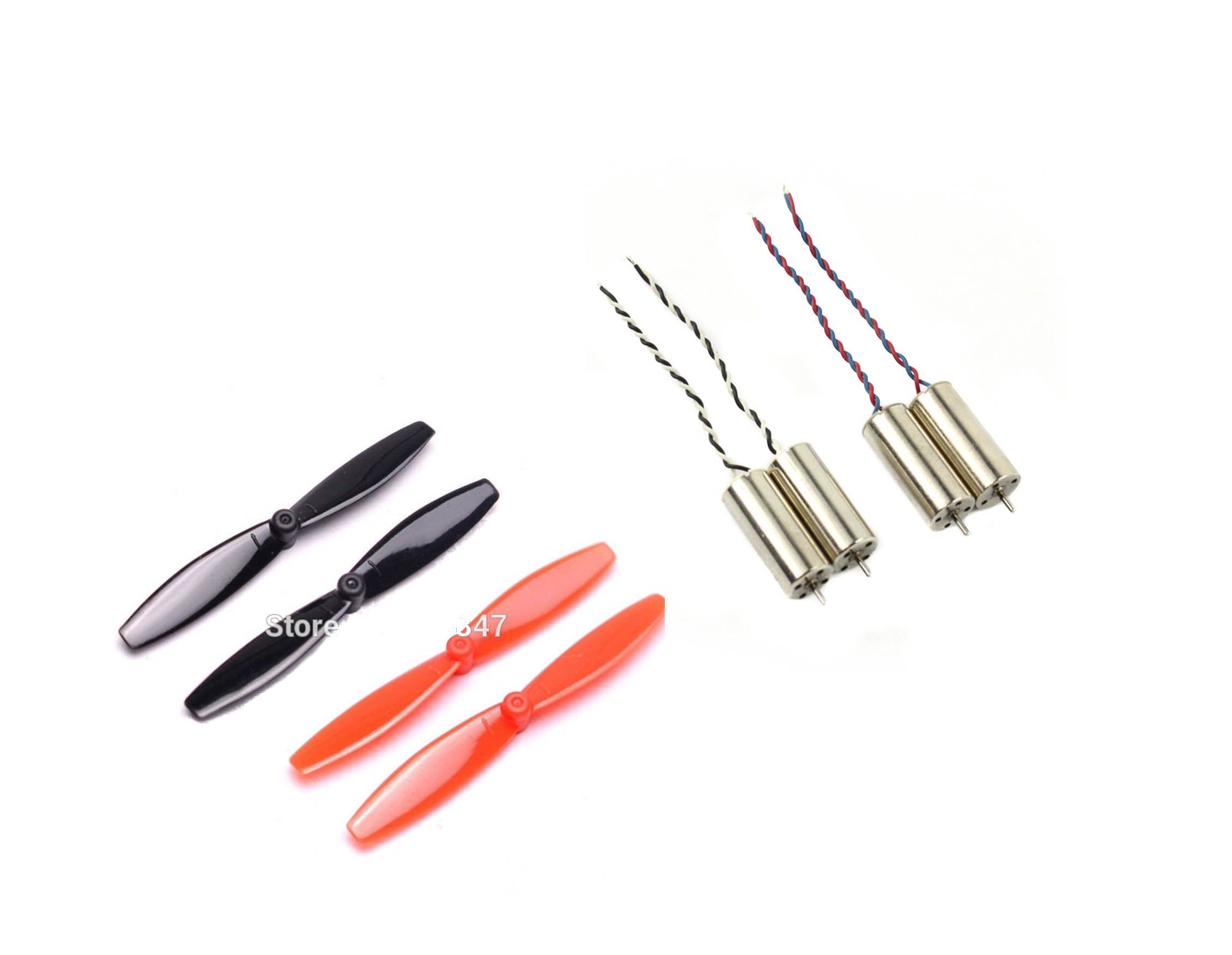 55 mm Blade Propeller Prop with 8520 CW & CCW Coreless Brushed Motor For Indoor Racing Drone Quad-copter
