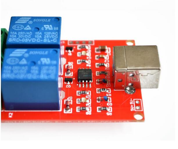 5V 2 channel USB PC Intelligent Control Relay Module