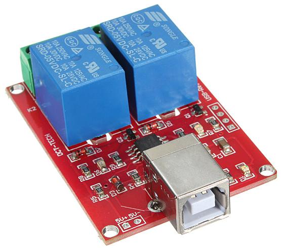 5V 2 channel USB PC Intelligent Control Relay Module
