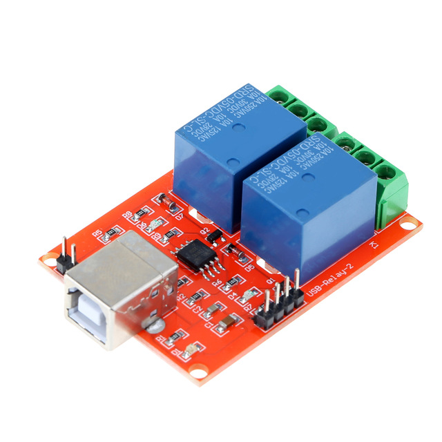 5V 2 channel USB PC Intelligent Control Relay Module