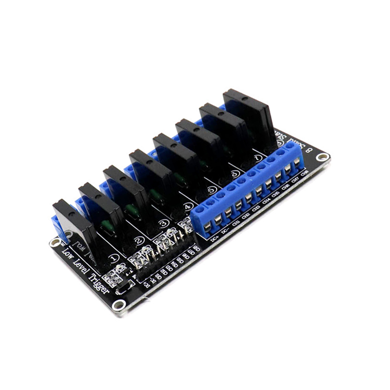 5V 2A 8-Channel SSR G3MB-202P Solid State Relay Module (Low level Trigger)