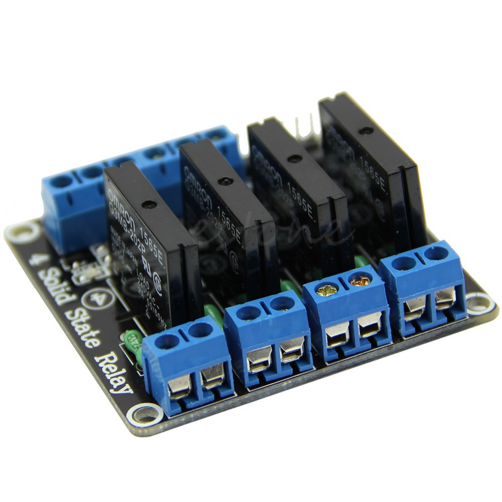 5V 4 Channel SSR G3MB-202P Solid State Relay Module 240V 2A Output with Resistive Fuse – Good Quality