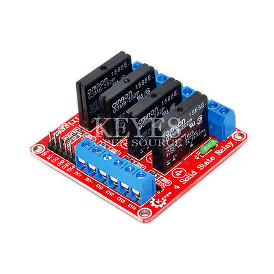 5V 4 Channel SSR G3MB-202P Solid State Relay Module 240V 2A Output with Resistive Fuse – Good Quality
