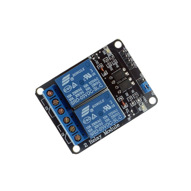 5V Dual Channel Relay Module with Optocoupler