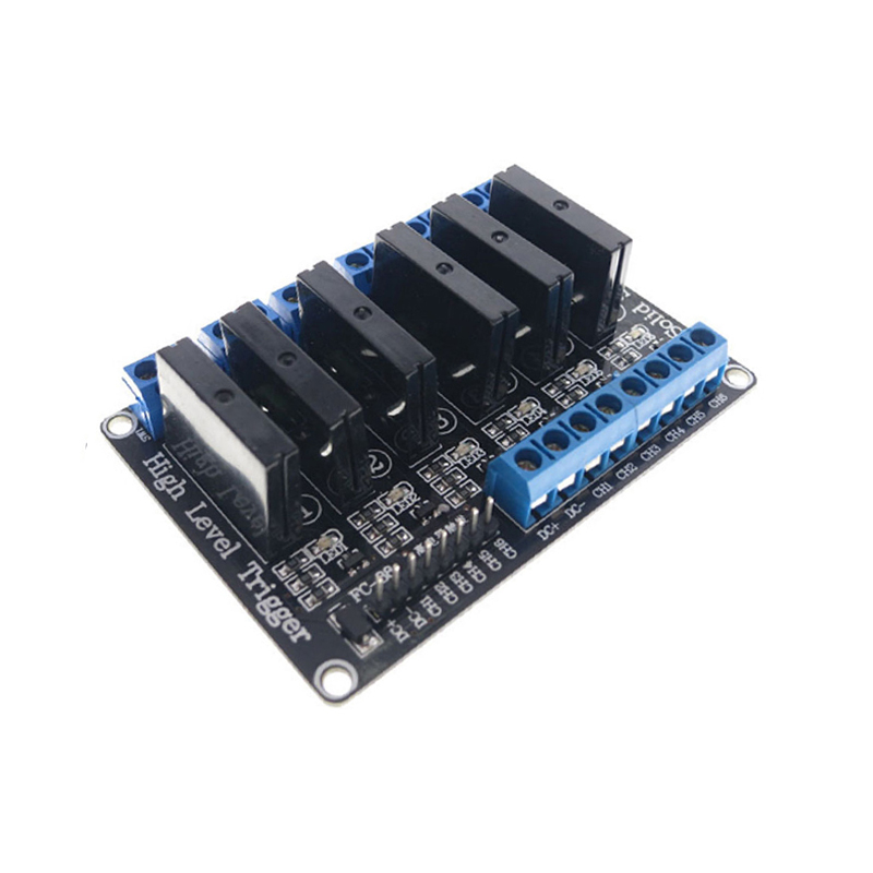 6 Channel 24V Relay Module Solid State High Level SSR DC Control 250V 2A with Resistive