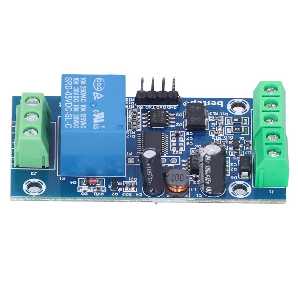 7-24V Modbus RTU 1, Channel Relay Module, RS485/TTL Anti-reverse, Connection
