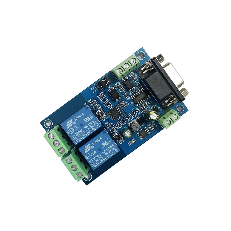 7-24V Modbus RTU 2 Channel RS232 Serial Relay Module