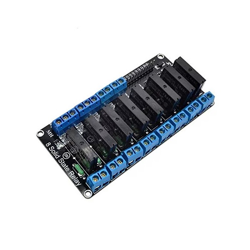 8 Channel 3-24V Relay Module Solid State Low Level SSR DC Control DC with Resistive Fuse