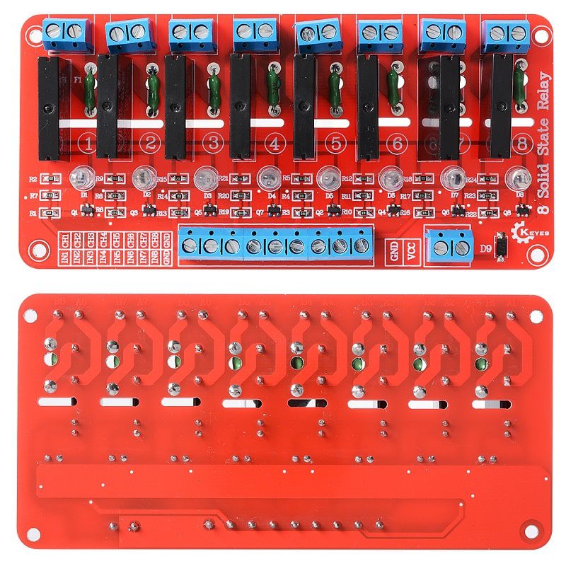 8 Channel 5V Solid State Relay Module Board OMRON for Arduino