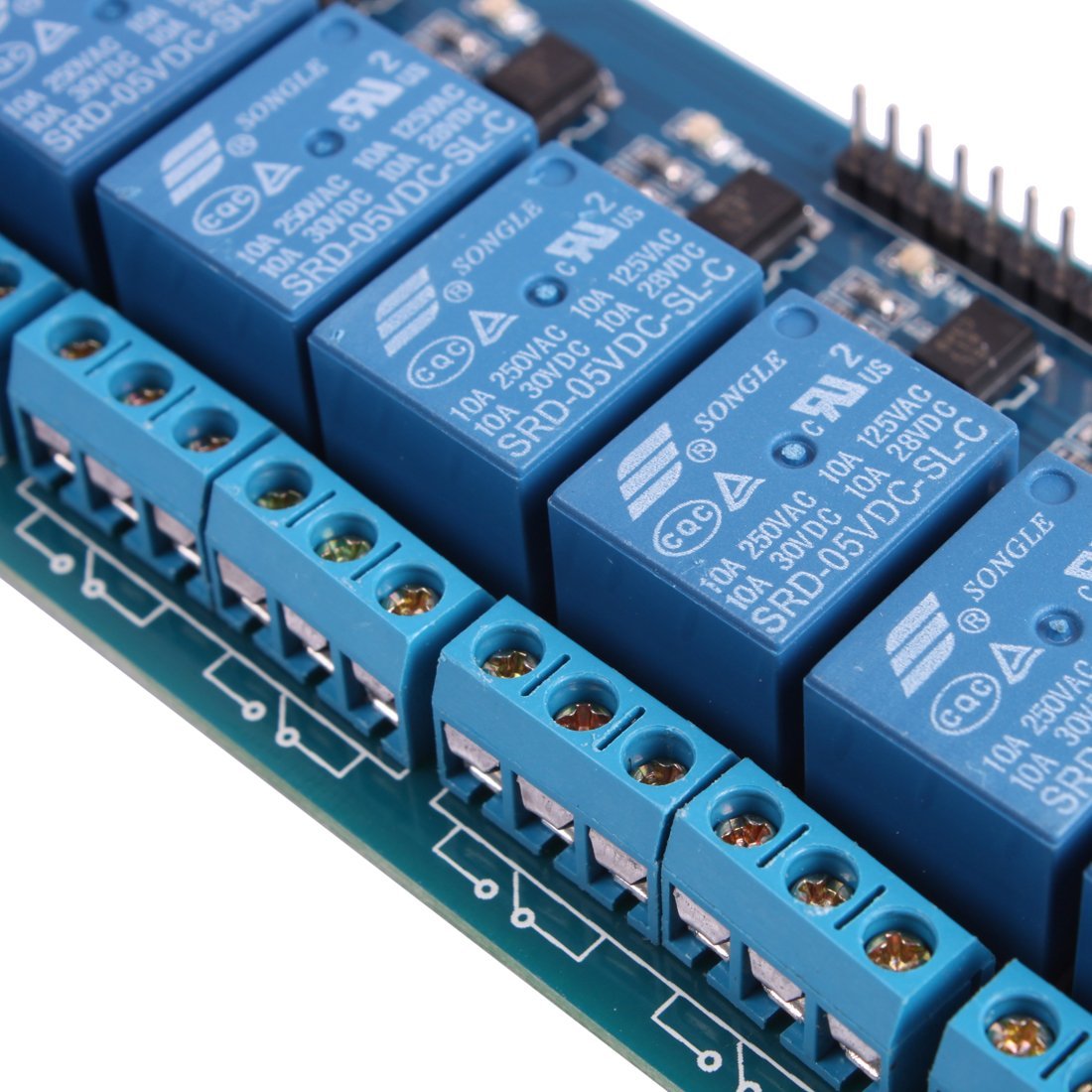 8 Channel Isolated 5V 10A Relay Module opto coupler For Arduino PIC AVR DSP ARM