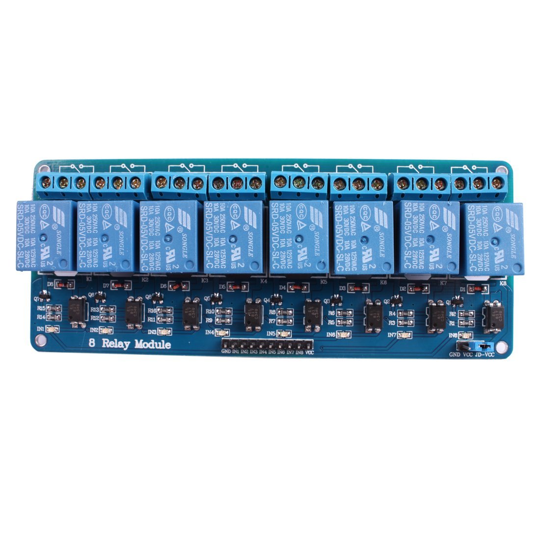 8 Channel Isolated 5V 10A Relay Module opto coupler For Arduino PIC AVR DSP ARM