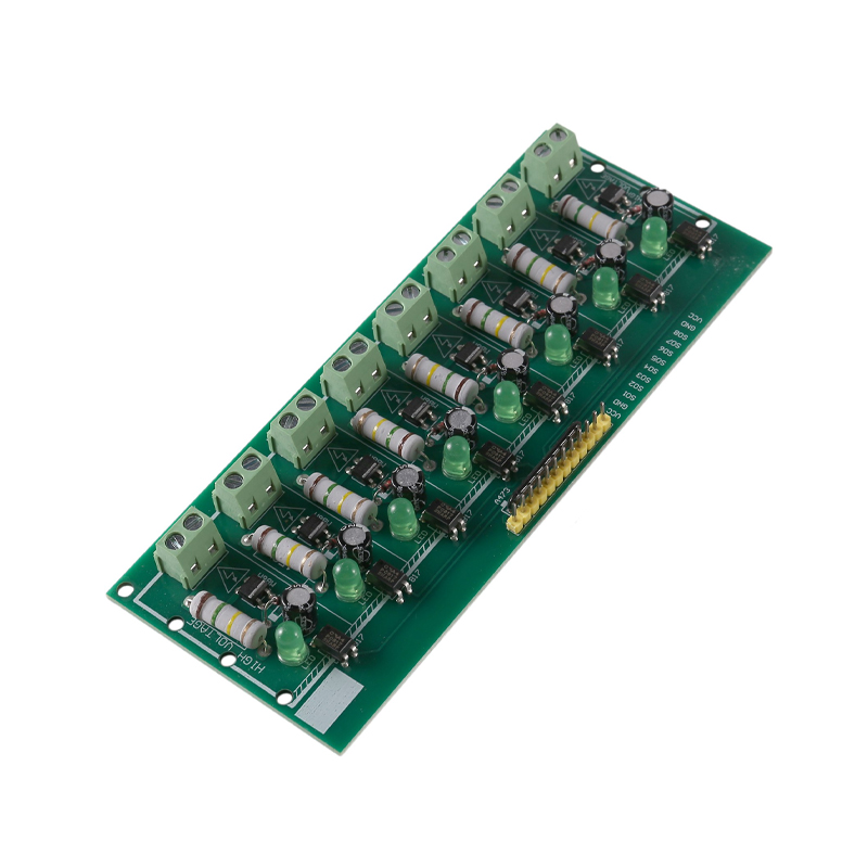 8 Channels AC 220V Optocoupler Isolation Test Board Module For PLC