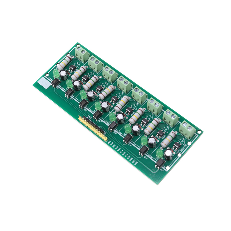 8 Channels AC 220V Optocoupler Isolation Test Board Module For PLC