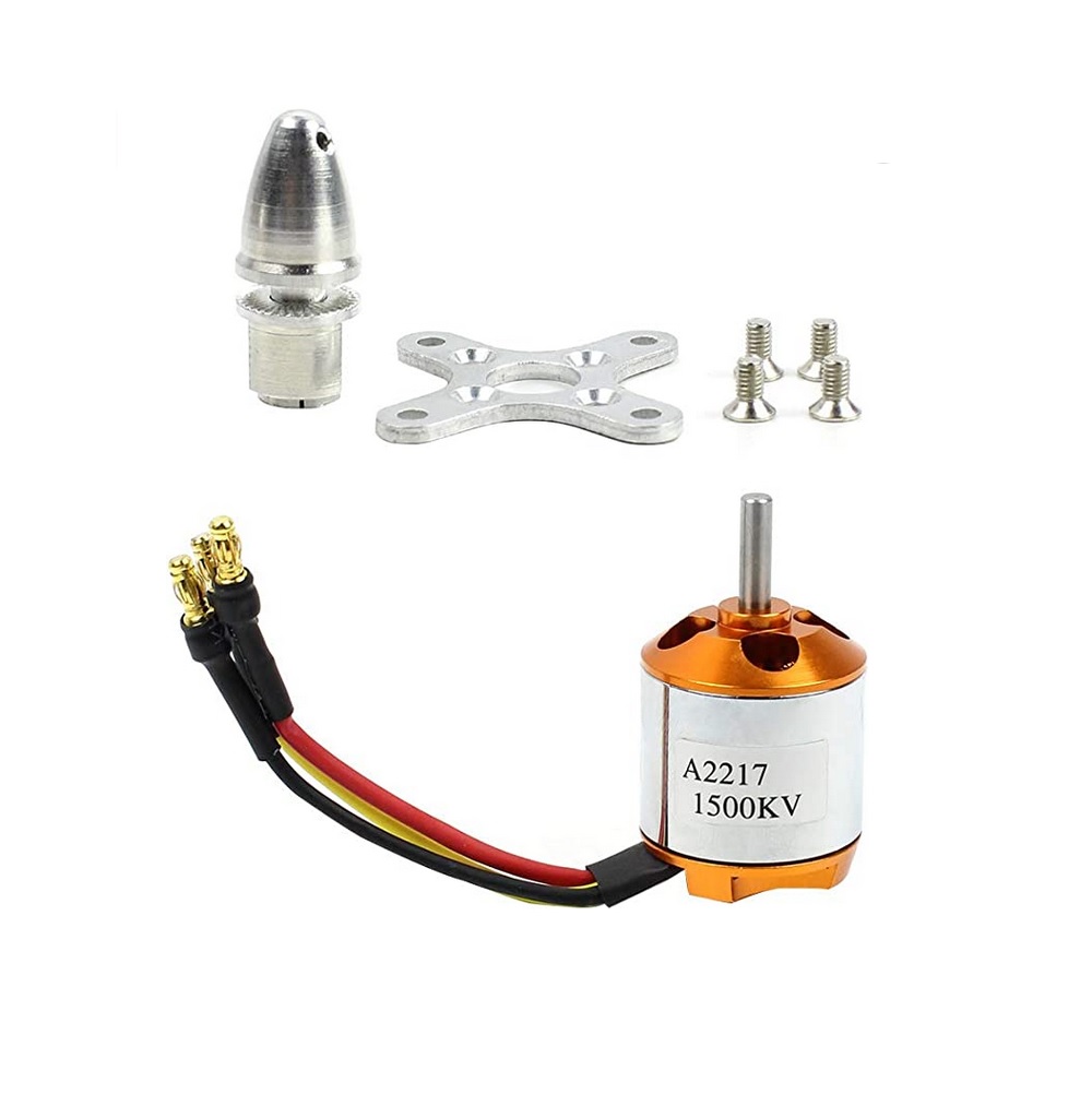 A2217 1500KV RC Brushless Out-Runner Motor welded Banana Connector (Male)